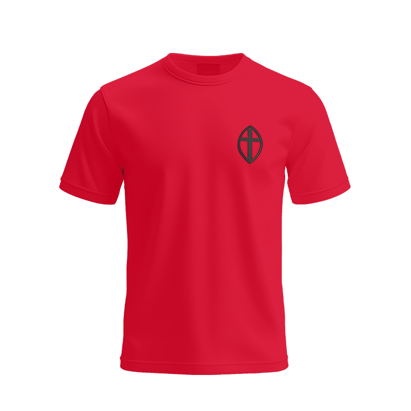 Christ the Saviour Red PE T-Shirt: Ss Peter & Paul