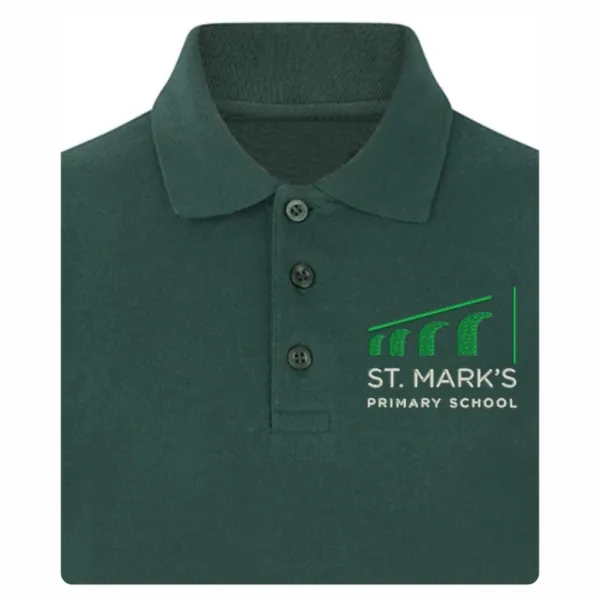 St Mark's Bottle Green Polo Shirt