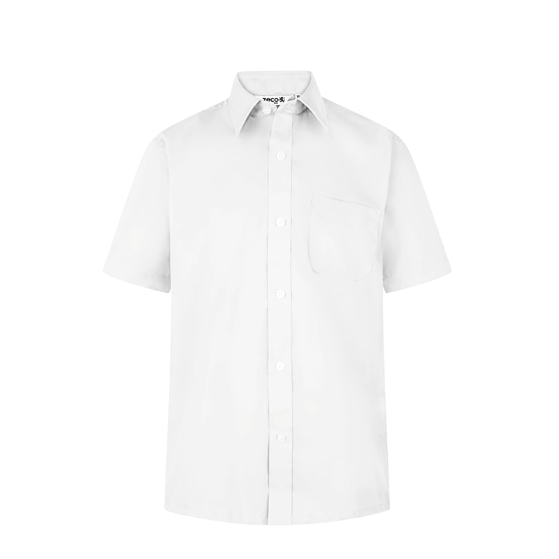 White Short Sleeve Shirt, Twin Pack