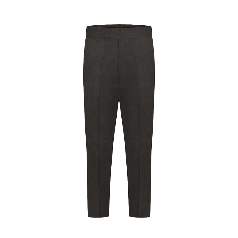 Black Pull-Up Trousers, Boys' Styling