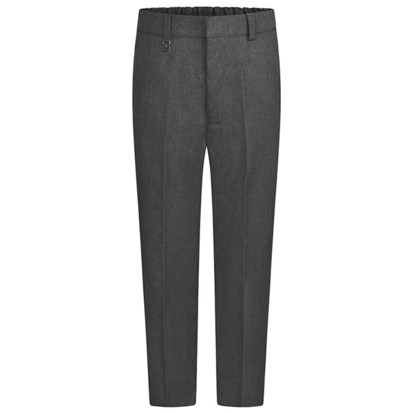 Grey Waist Adjustor Trousers, Boys' Styling