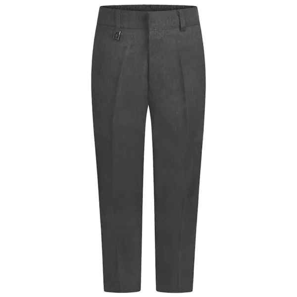 Grey Sturdy Fit Trousers, Boys' Styling