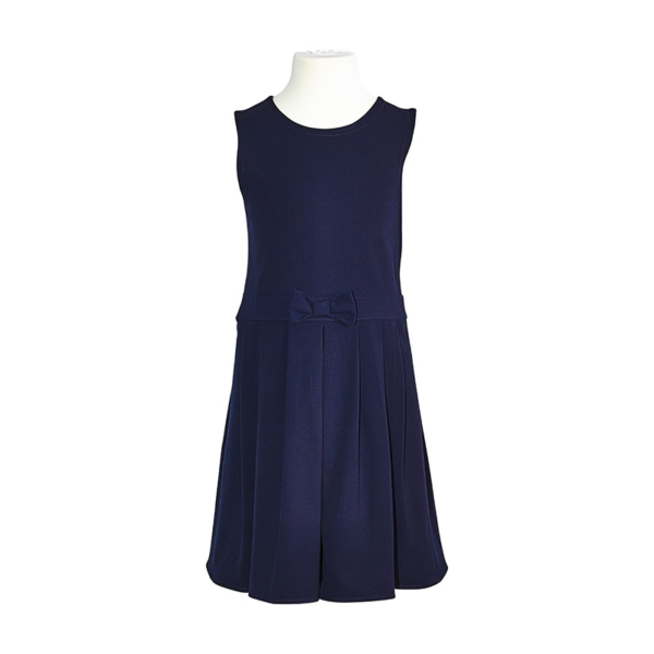 Navy Blue Pinafore with Bow Detail