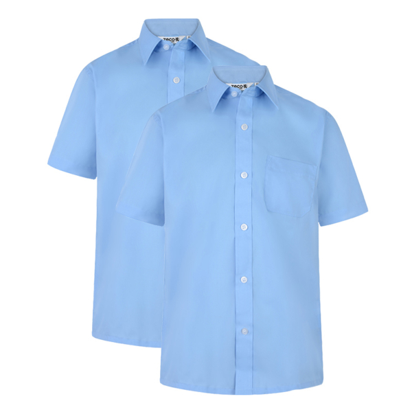 Blue Short Sleeve Shirt, Twin Pack