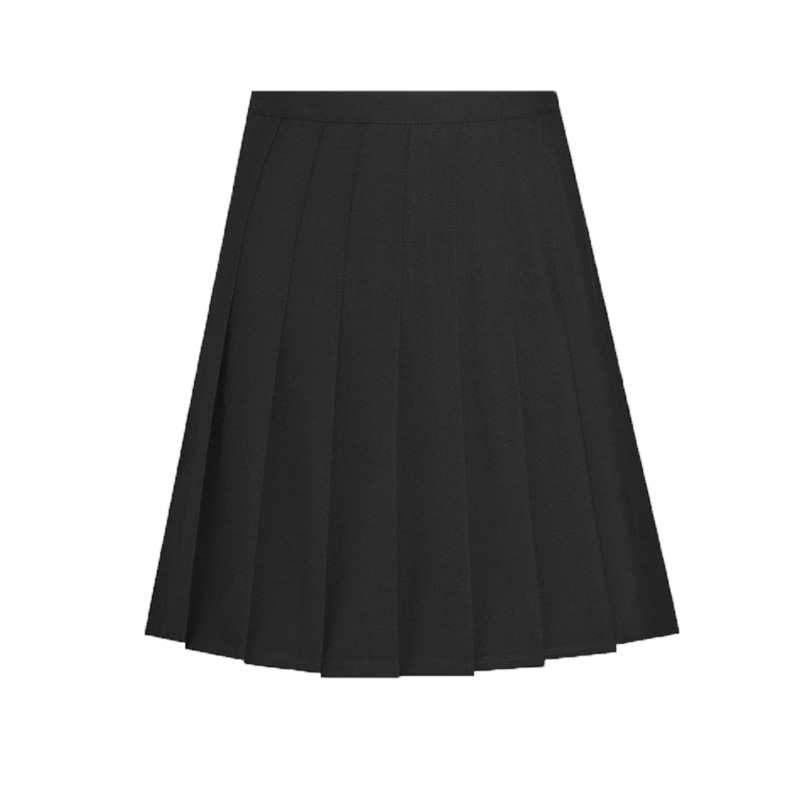 Black Stitch-Down Pleat Skirt for School - Juniper Uniform
