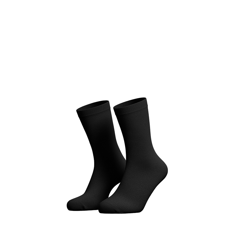 Black Ankle Socks, Five-Pack