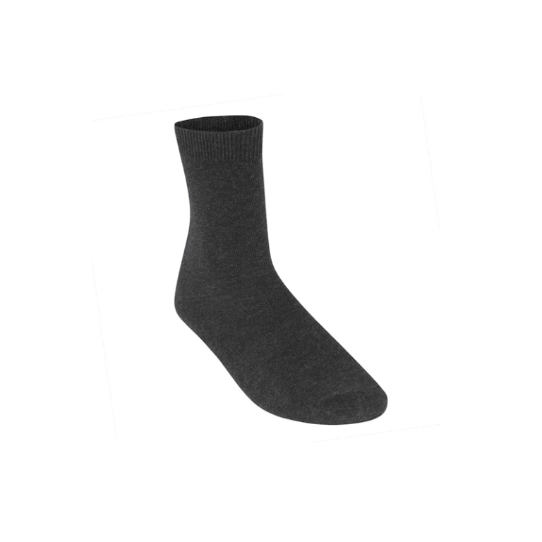 Grey Ankle Socks, Five-Pack - Juniper Uniform Limited