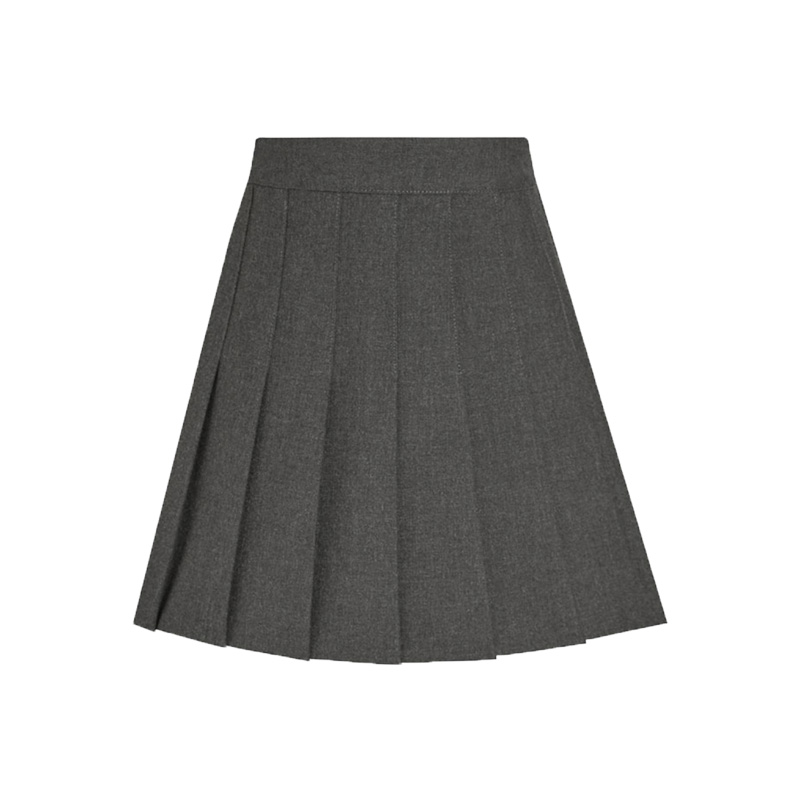 Junior Grey Skirt for School | Stitch-Down Pleat Skirt - Juniper Uniform