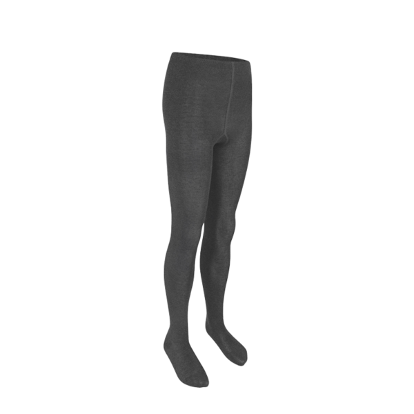 Grey Cotton-Mix Tights - Pack of Two