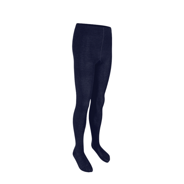 Navy Blue Cotton-Mix Tights - Pack of Two