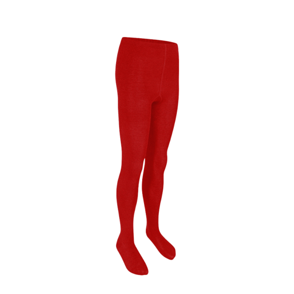 Red Cotton-Mix Tights - Pack of Two