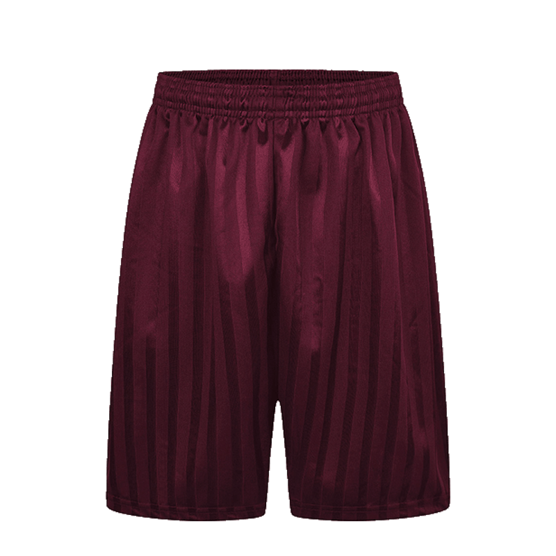 Maroon shadow stripe PE-shorts
