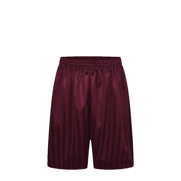 Maroon shadow stripe PE-shorts