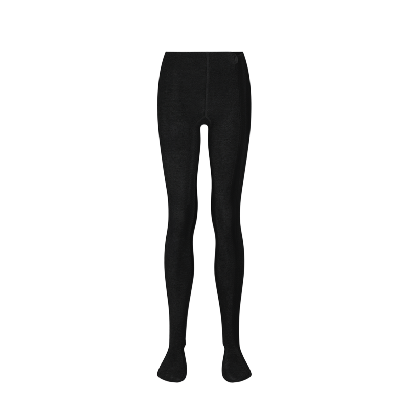 Black Cotton-Mix Tights - Pack of Two