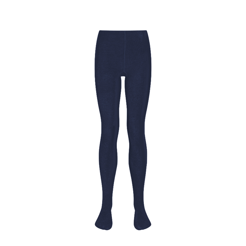 Navy Blue Cotton-Mix Tights - Pack of Two