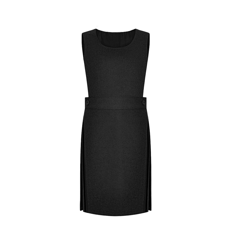 Black Pinafore with Bib Front