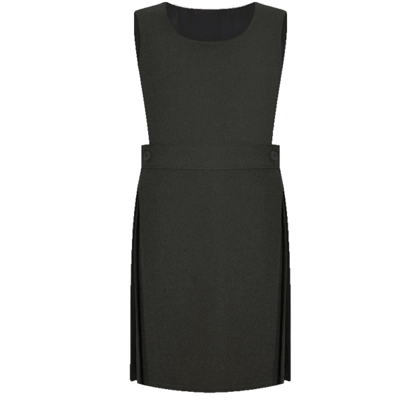 Black Pinafore with Bib Front