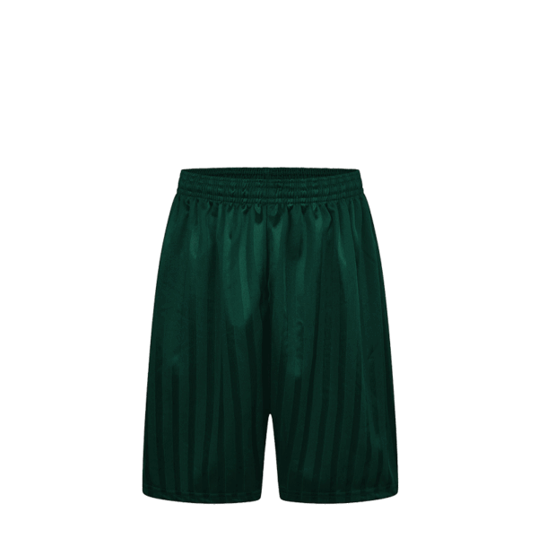 Bottle green shadow stripe PE-shorts