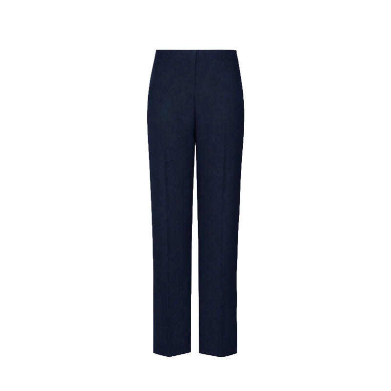 Navy Blue Tailored Trousers, Girls' Styling
